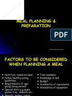 UNIT Meal Planning and Preparation