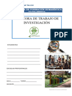 Bitácora de Trabajo de Investigación-grupo 1 Ing Industrial