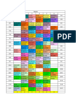 Horario Martes 7 de Noviembre