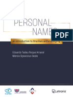 Personal Names - An Introduction To Brazilian Anthroponymy