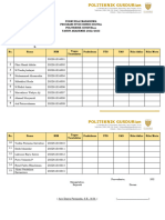 Form Nilai Mahasiswa BDG