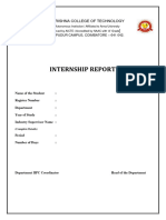 Internship Report - SKCT Format-1
