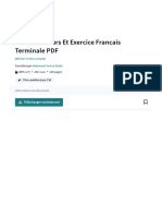 Fascicule Cours Et Exercice Francais Terminale PDF - PDF - Humanisme - Poésie