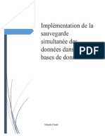 Implémentation de La Sauvegarde Simultanée Des Données Dans Deux Bases de Données