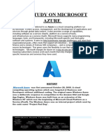 Case Study On Microsoft Azure