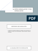 Radiación Ionizante y No Ionizante