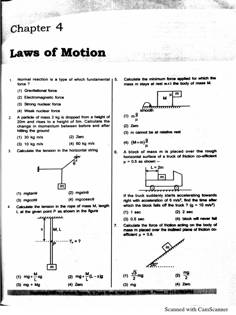 Laws of Motion PDF