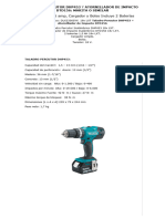Taladro Percutor DHP453 y Atornillador de Impacto DTD156