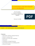 UNIT - IV Fourier Transforms