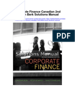 Corporate Finance Canadian 2nd Edition Berk Solutions Manual