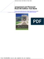 Bank Management and Financial Services Rose 9th Edition Test Bank