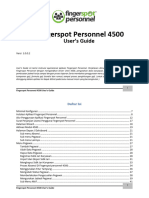 Fingerspot Personnel 4500 User Guide's 