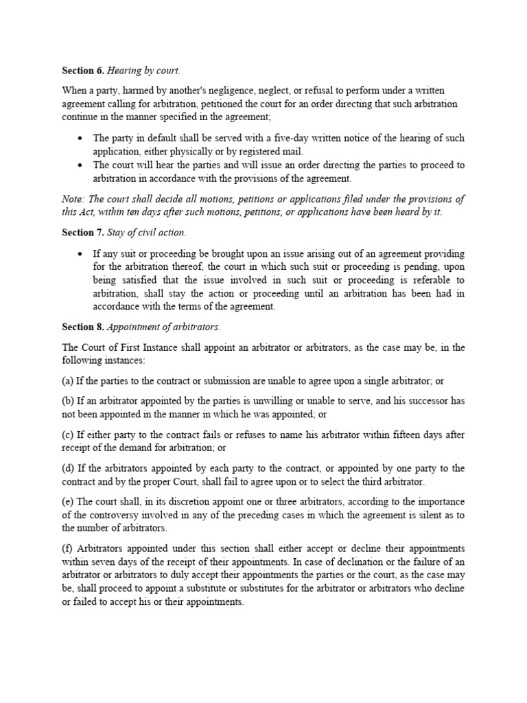 Section 6 10 pdf arbitration lawsuit