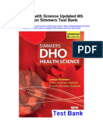 Dho Health Science Updated 8th Edition Simmers Test Bank