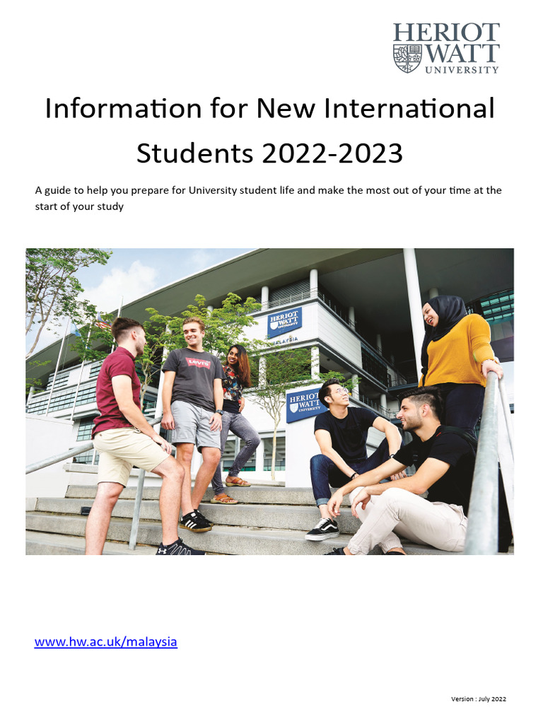 International Student Guide Malaysia | PDF | Cost Of Living | Travel Visa