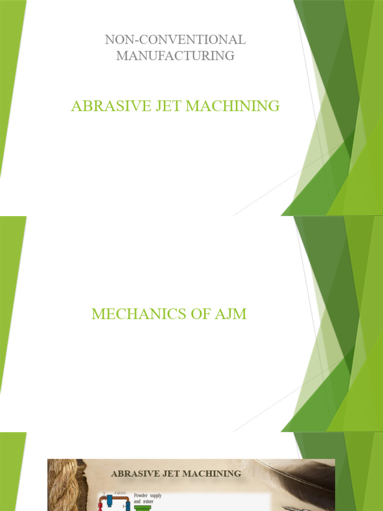 Abrasive Jet Machining PDF Abrasive Machining