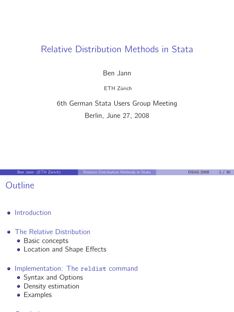 Stata Estimation Software