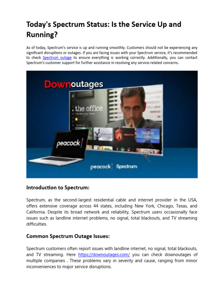 Spectrum Logistics Dba Spectrum Business Outage