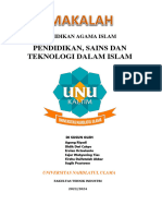 Tugas PAI Pendidikan, Sains Dan Teknologi Dalam Islam Rev4