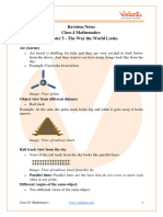 The Way The World Looks Class 4 Notes CBSE Maths Chapter 5 (PDF)