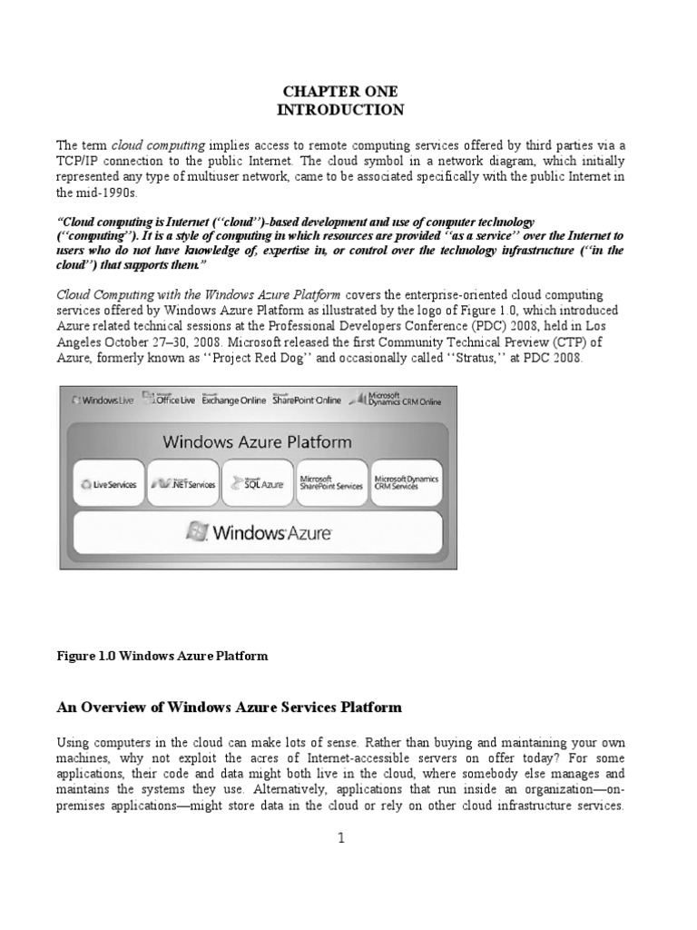 Overview of Windows Azure Platform | PDF | Microsoft Azure | Cloud ...