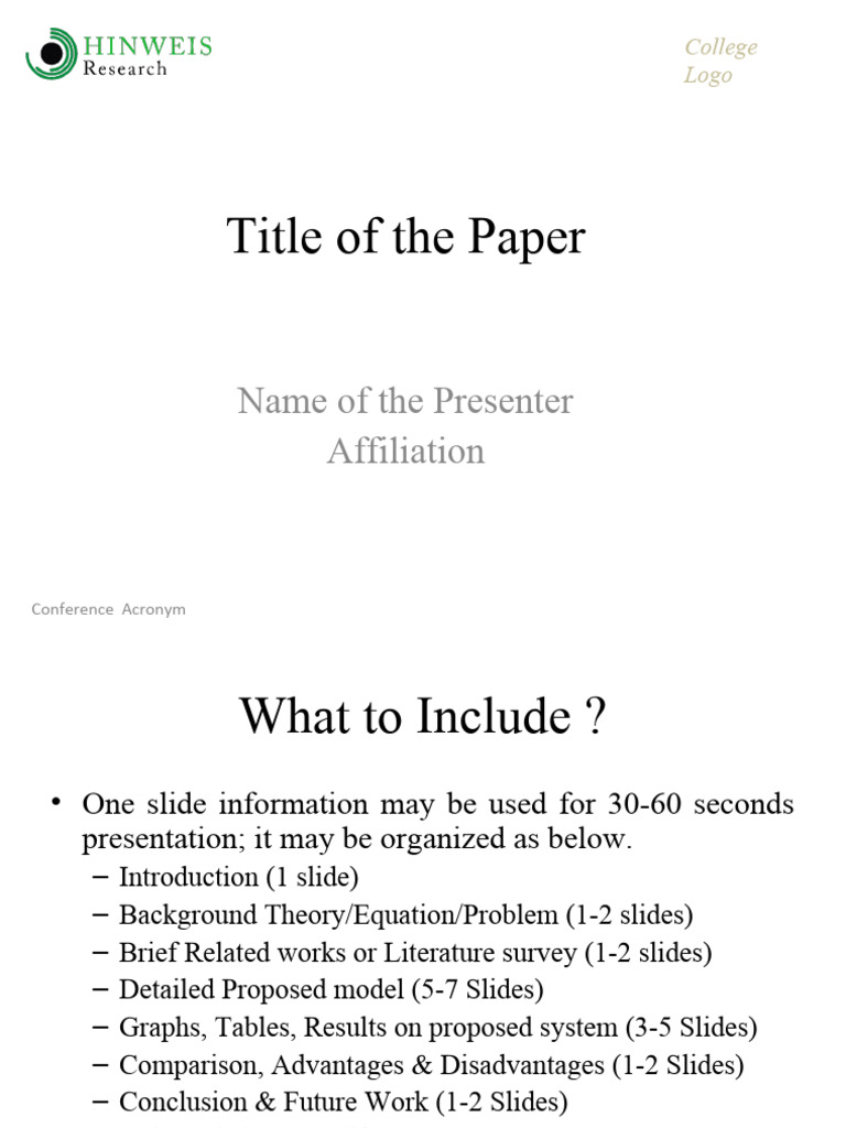Hinweis presentation template pdf graphics system