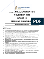 GR 11 Accounting P2 (English) November 2022 Possible Answers