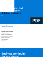 BCDR - Solution Pitch DECK