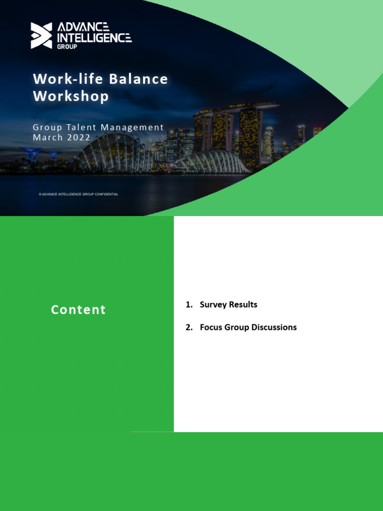 Work-Life Balance Workshop | PDF | Behavior Modification | Human ...
