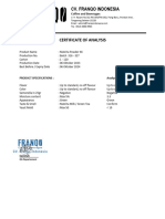 Cv. Franqo Indonesia: Certificate of Analysis