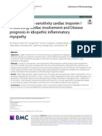 The Use of High-Sensitivity Cardiac Troponin I in Assessing Cardiac Involvement and Disease Prognosis in Idiopathic Inflammatory Myopathy