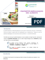 3 - Propriétés Rhéologiques Des Aliments (VF) 2022-2023