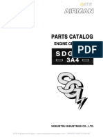 AIRMAN SDG45S 3A4 Parts Catalog Engine Generator BTW