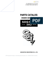 AIRMAN SDG100S 3A2 Parts Catalog Engine Generator BTW