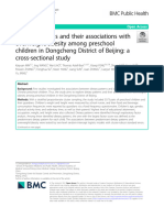 Dietary Patterns and Their Associations With Overweight/obesity Among Preschool Children in Dongcheng District of Beijing: A Cross-Sectional Study