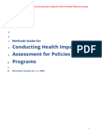 Draft Methods Guide On The Conduct of HIA For Policies and Programs (For Preparers)