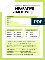 Comparative Adjectives Grammar Worksheet