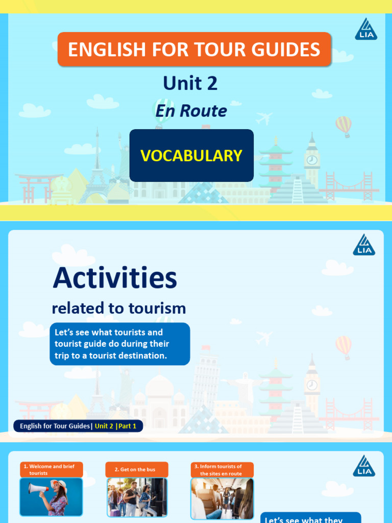 Tour Guide English: En Route Activities | PDF | Bus | Tourism
