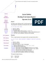 Operator Event - Reading Event - Alarm Register - Enron Modbus - Simply Modbus Software