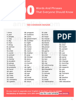 1000 Words and Phrases That Everyone Should Know
