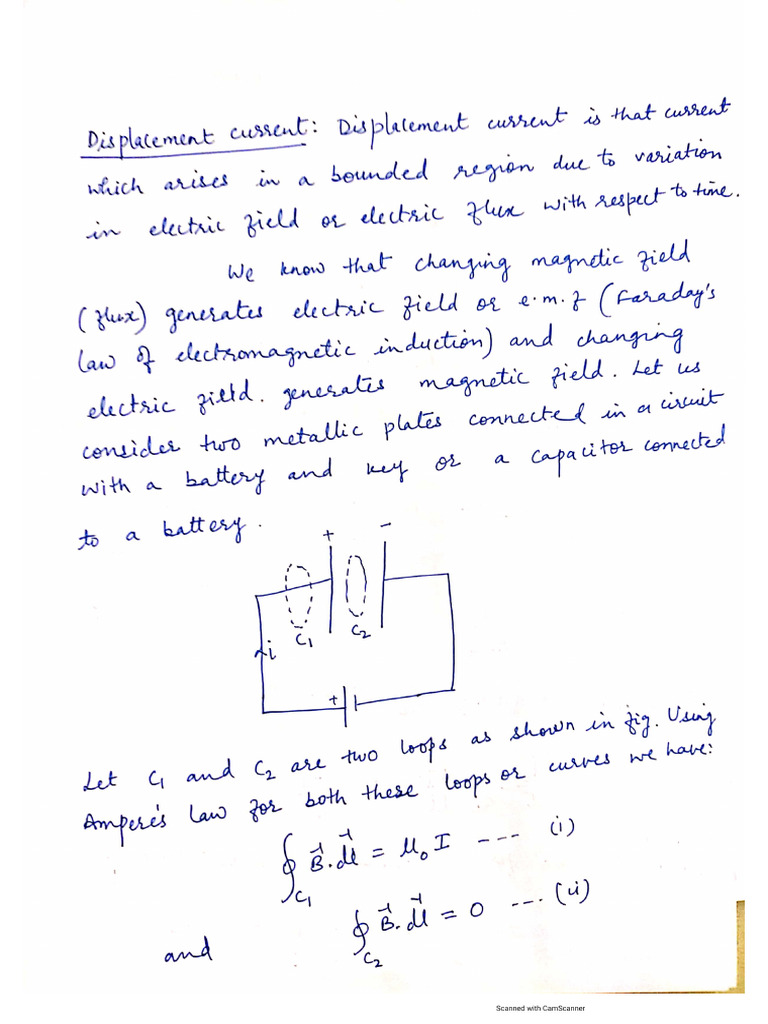 Displacement Current | PDF