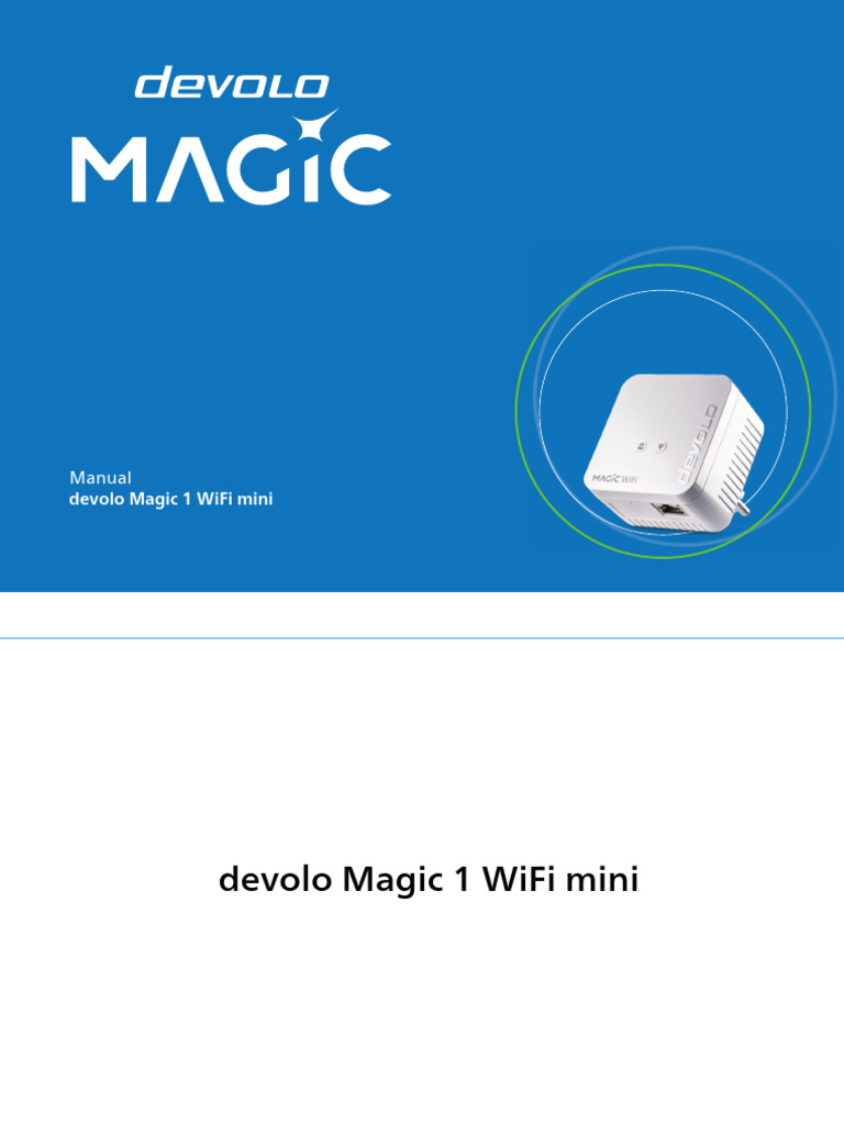 Devolo Magic 1 WiFi Mini 0421 en Online, PDF, Wi Fi