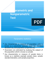 Parametric and NonParametric Tests - 3