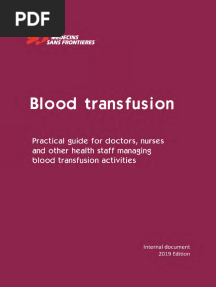 Blood Transfusion Guideline (MSF) 2019