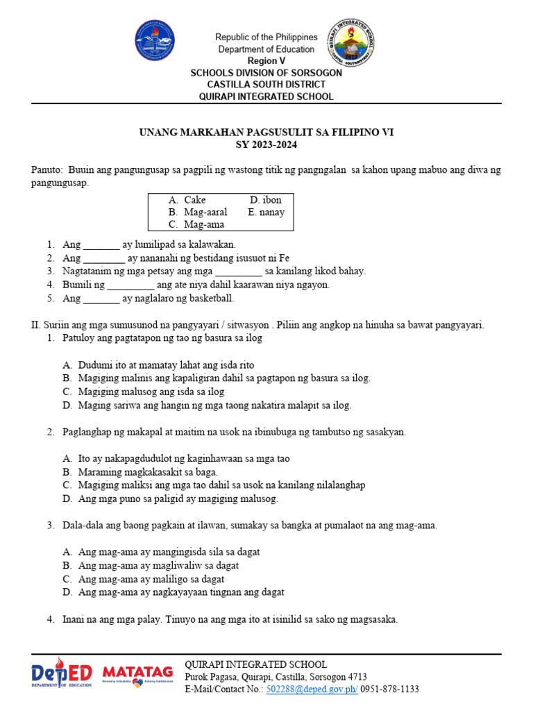 Periodical Test 1 | PDF