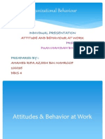 Attitudes and Behavior