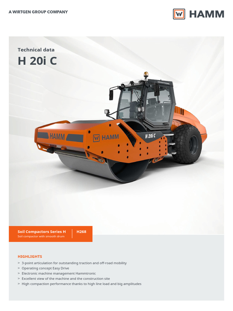 Soil Compactor Specs for Engineers | PDF | Truck | Horsepower