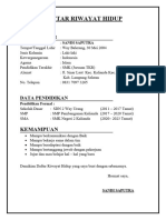 Daftar Riwayat Hidup Sandi Saputra