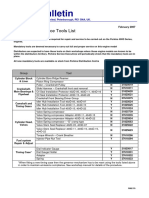 400D Tool Bulletin