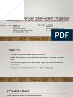 Performance Evaluation and Potential Assessment For Efficiency Enhancement of A PV Installation in Educational Institution